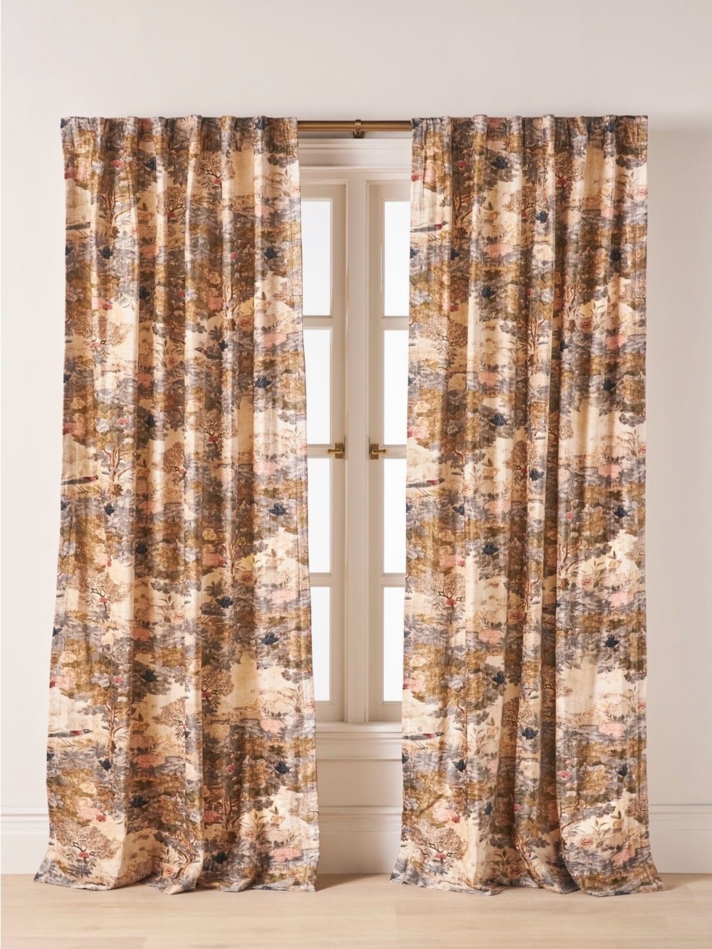 Anthropologie Francois Printed Velvet Curtains, 50x96